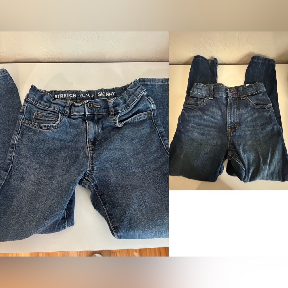 Kids Wrangler‎ Dark Blue Skinny Jeans & Place Jeans Both pair Size 7